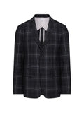 Thom Browne windowpane plaid cool wool unconstructed sport coat
