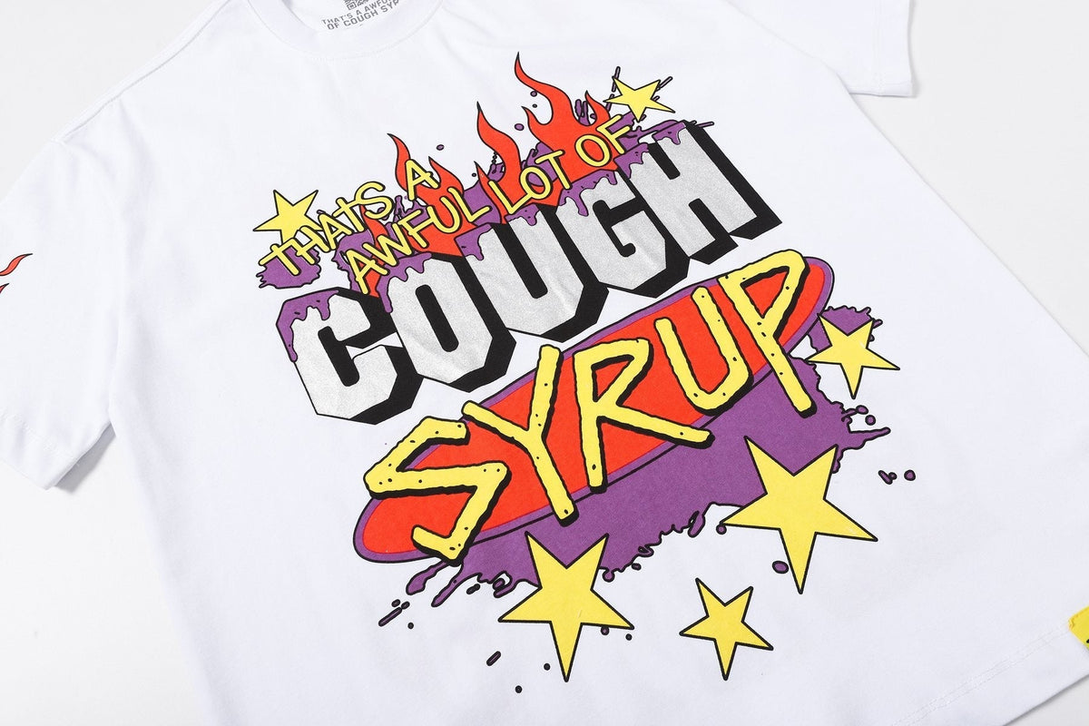 THAT'S A AWFUL LOT OF COUGH SYRUP Flame Graphic Short-Sleeve T-Shirt