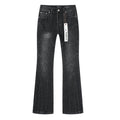 Purple Brand Black Washed Flare Jeans